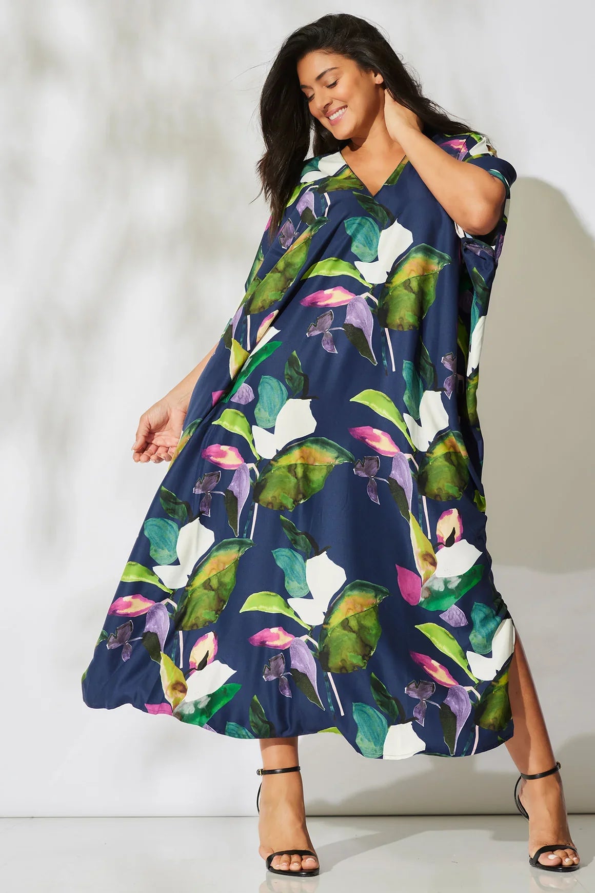 NATORI Daido Caftan - Navy