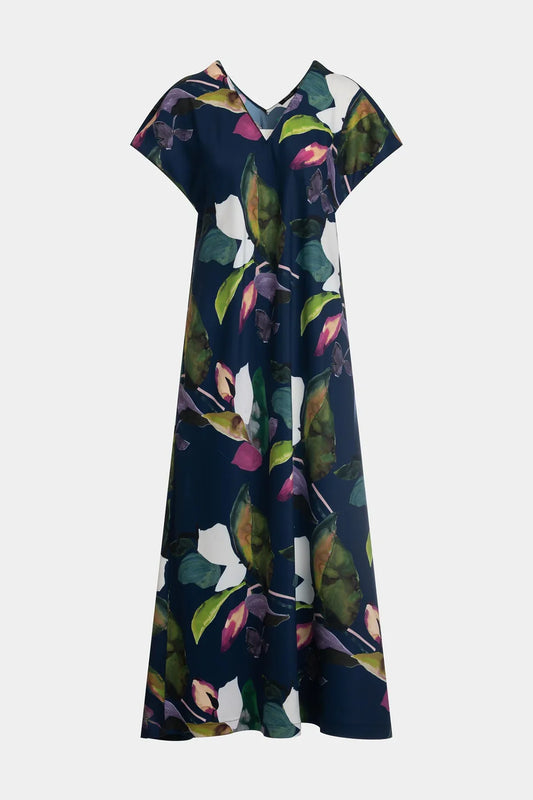 NATORI Daido Short Sleeve Caftan - Navy