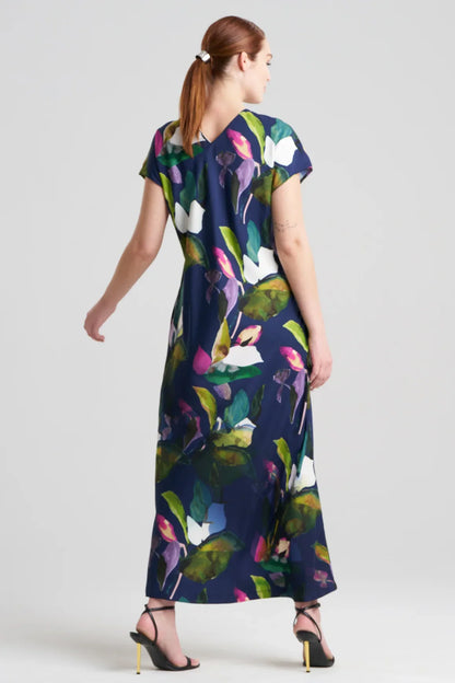 NATORI Daido Short Sleeve Caftan - Navy