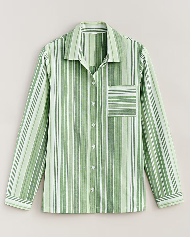 BLAIR Women's Tops Linen Blend Big Shirt (Misses) - x3