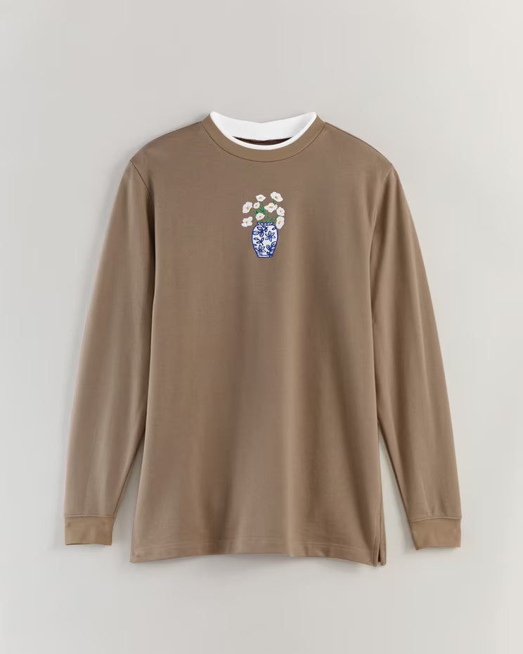 BLAIR Women’s Top Better-Than-Basic Embroidered Tunic Sweatshirt (Misses) - x4