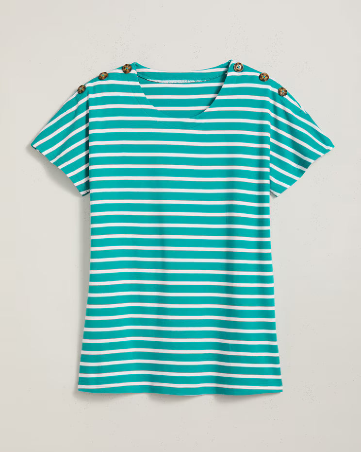 BLAIR Women’s Top Essential Knit Dolman Button Trim Top 1 (Women Plus) - x3