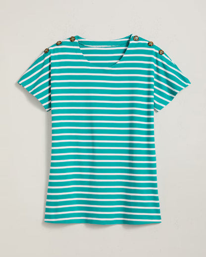 BLAIR Women’s Top Essential Knit Dolman Button Trim Top 1 (Women Plus) - x3