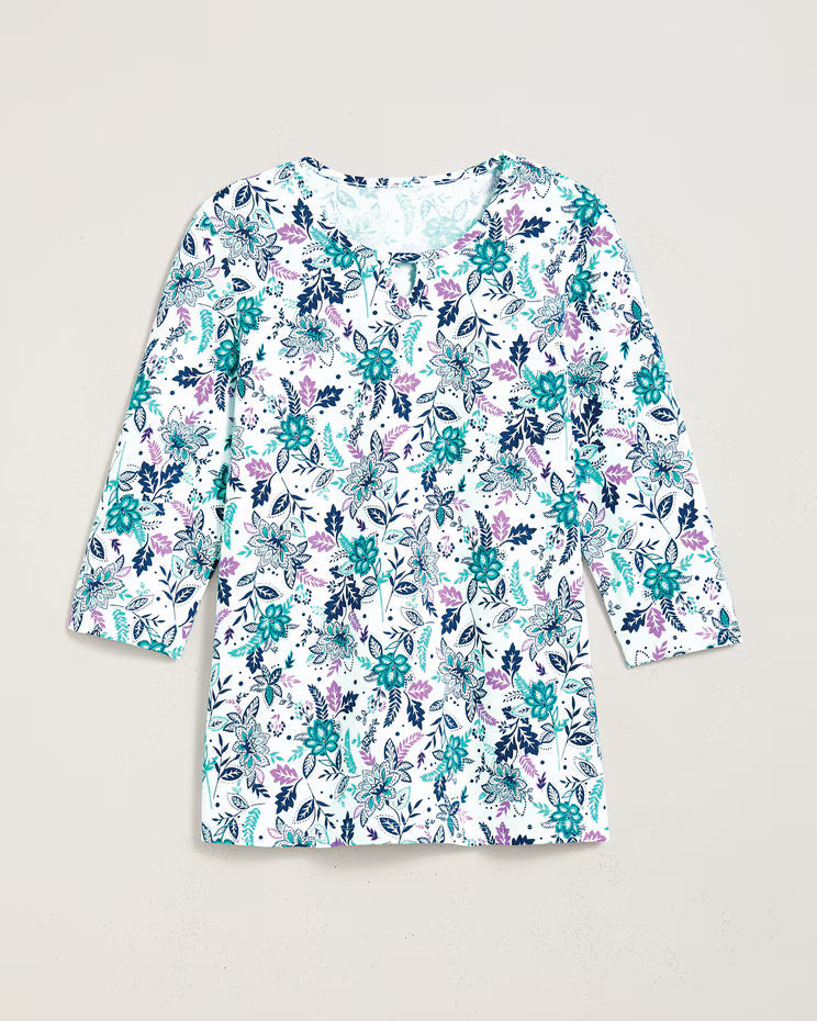 BLAIR Women's Top Keyhole Anytime Tee 1 (Misses) - x4