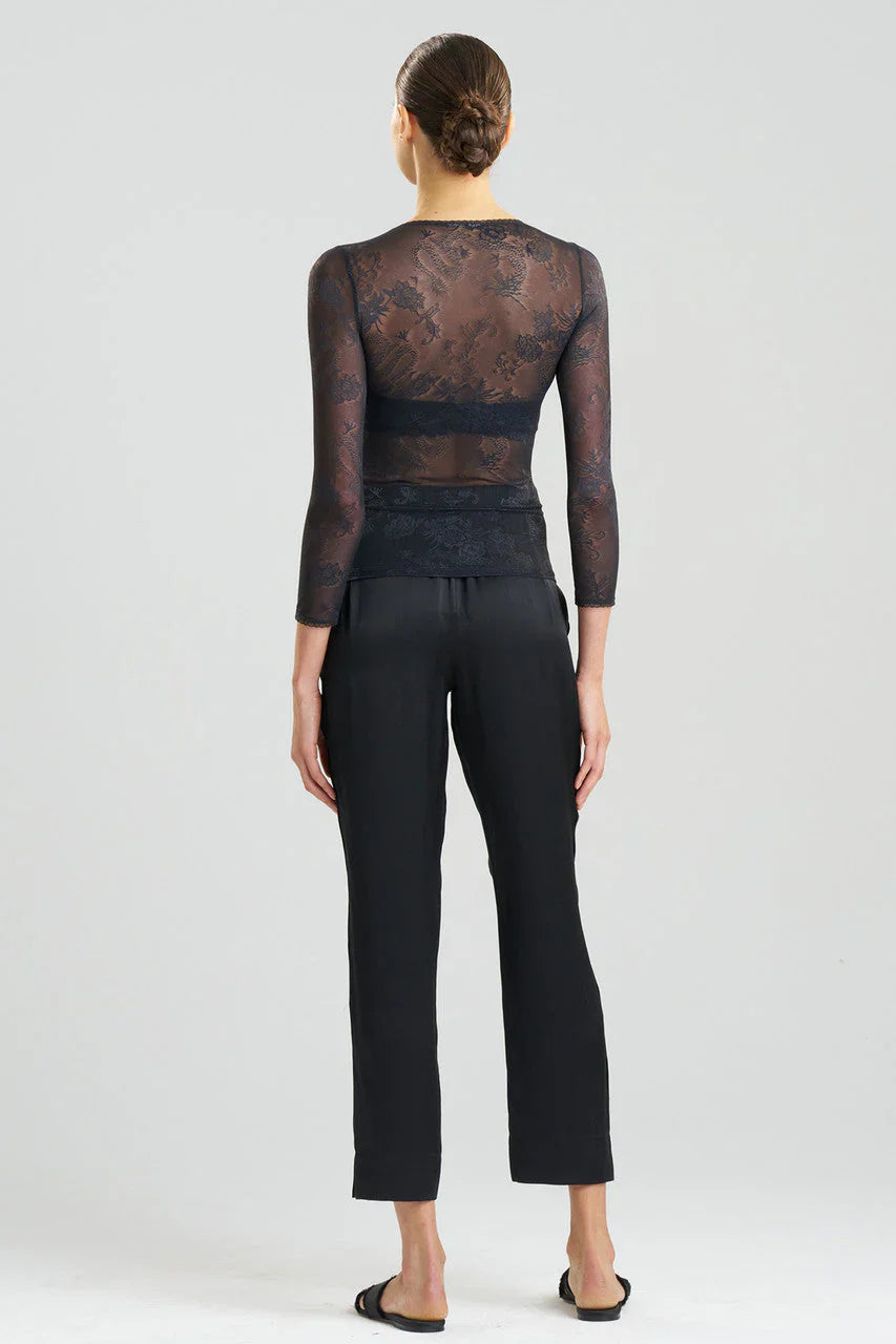 NATORI Dragon Lace Long Sleeve Top