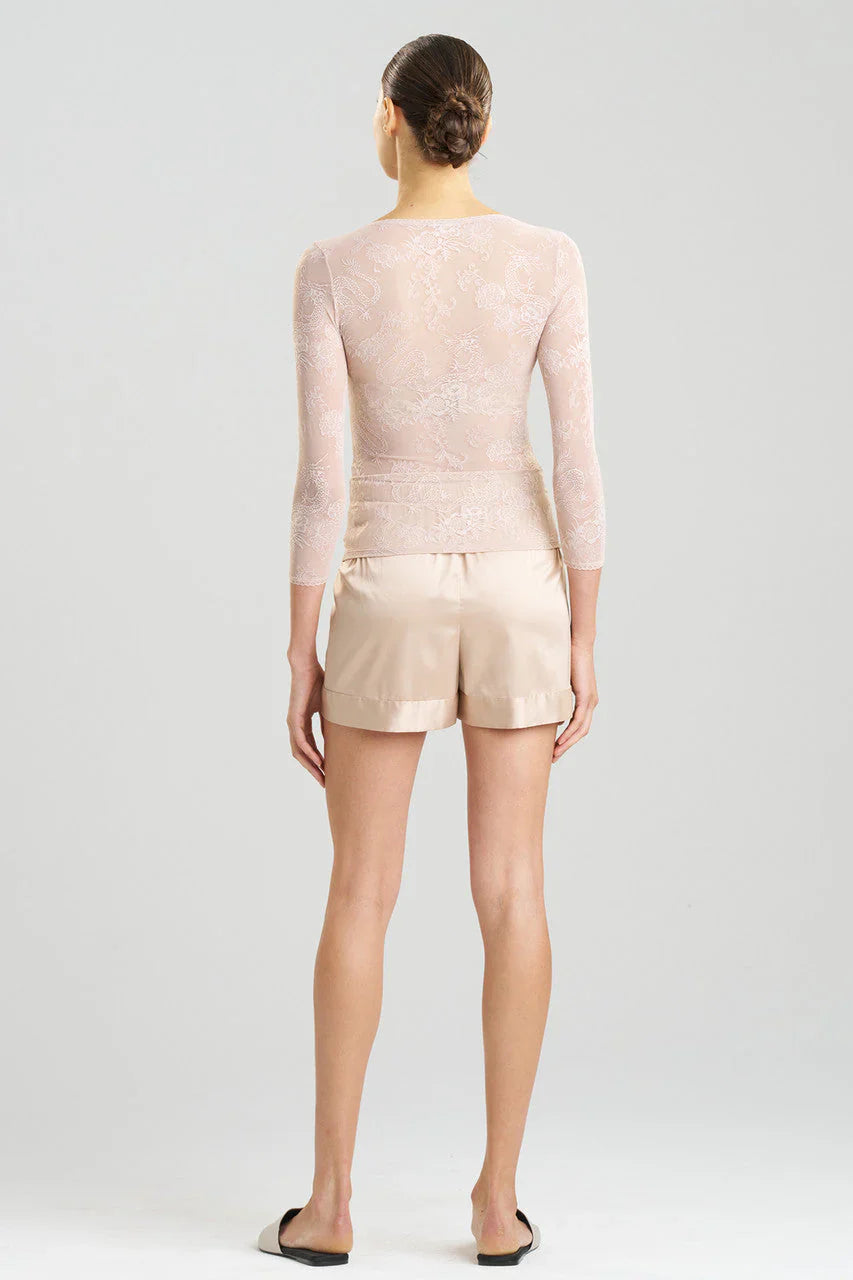 NATORI Dragon Lace Long Sleeve Top