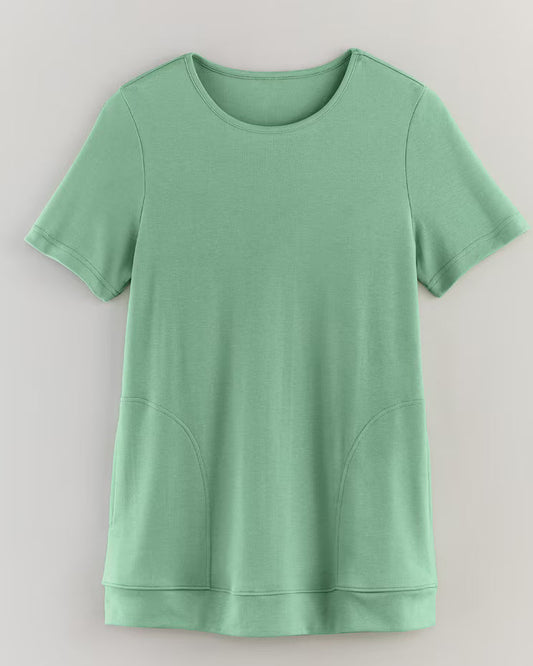 BLAIR Women's Tops Essential Knit Pocket Top 1 (Misses) - x2