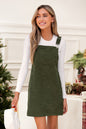 Cupshe Olive Corduroy Square Neck Skirtalls (x2)