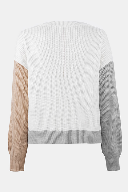 Cupshe Cooler Daze Colorblock V-Neck Sweater (x2)