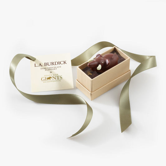 L.A. Burdick Chocolates Dark Chocolate Elephant x4