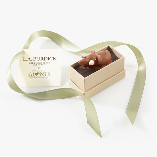 L.A. Burdick Chocolates Milk Chocolate Elephant x4