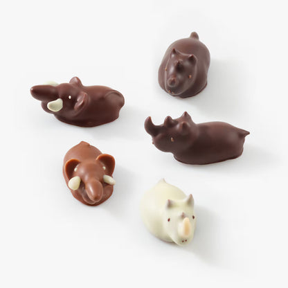 L.A. Burdick Chocolates Chocolate Elephants & Rhinos