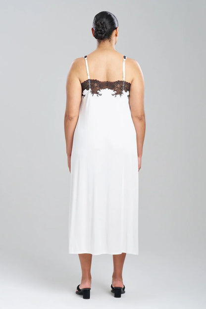 NATORI Enchant Lace Applique Slip Dress