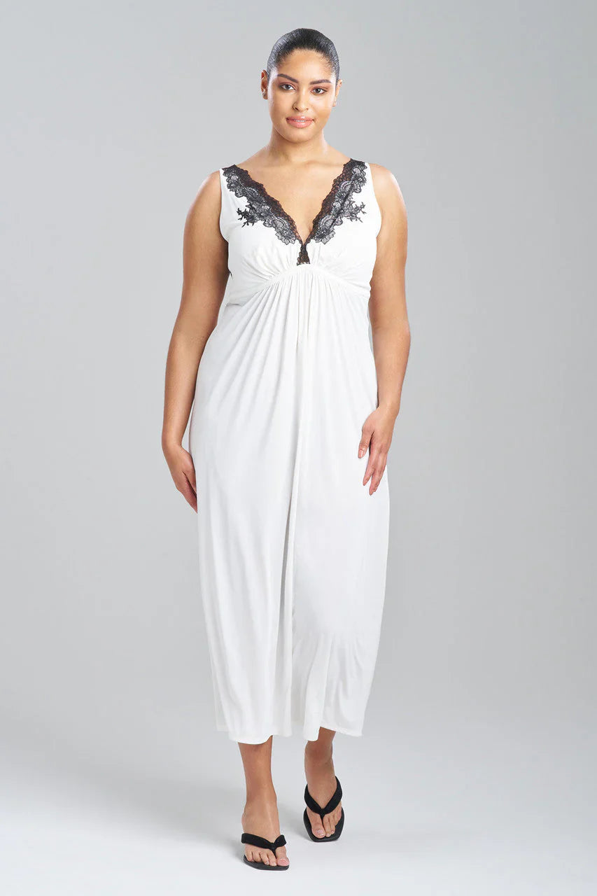 NATORI Enchant Lace Applique Slip Dress