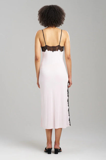 NATORI Enchant Lace Slit Slip Dress 1