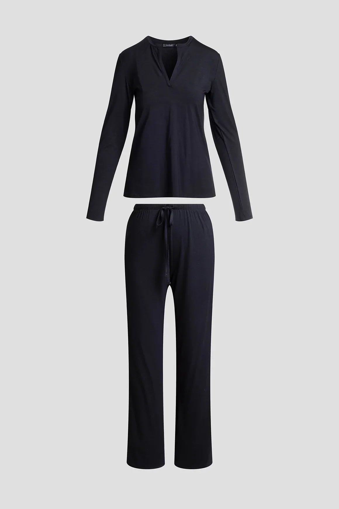 Natori Feathers Essentials Lenzing Ecovero Viscose PJ - Black