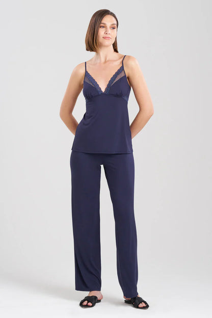 Natori Feathers Essentials Lenzing Ecovero Viscose Cami PJ - Night Blue
