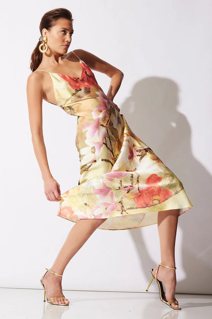 NATORI Floral Garden Slip Dress