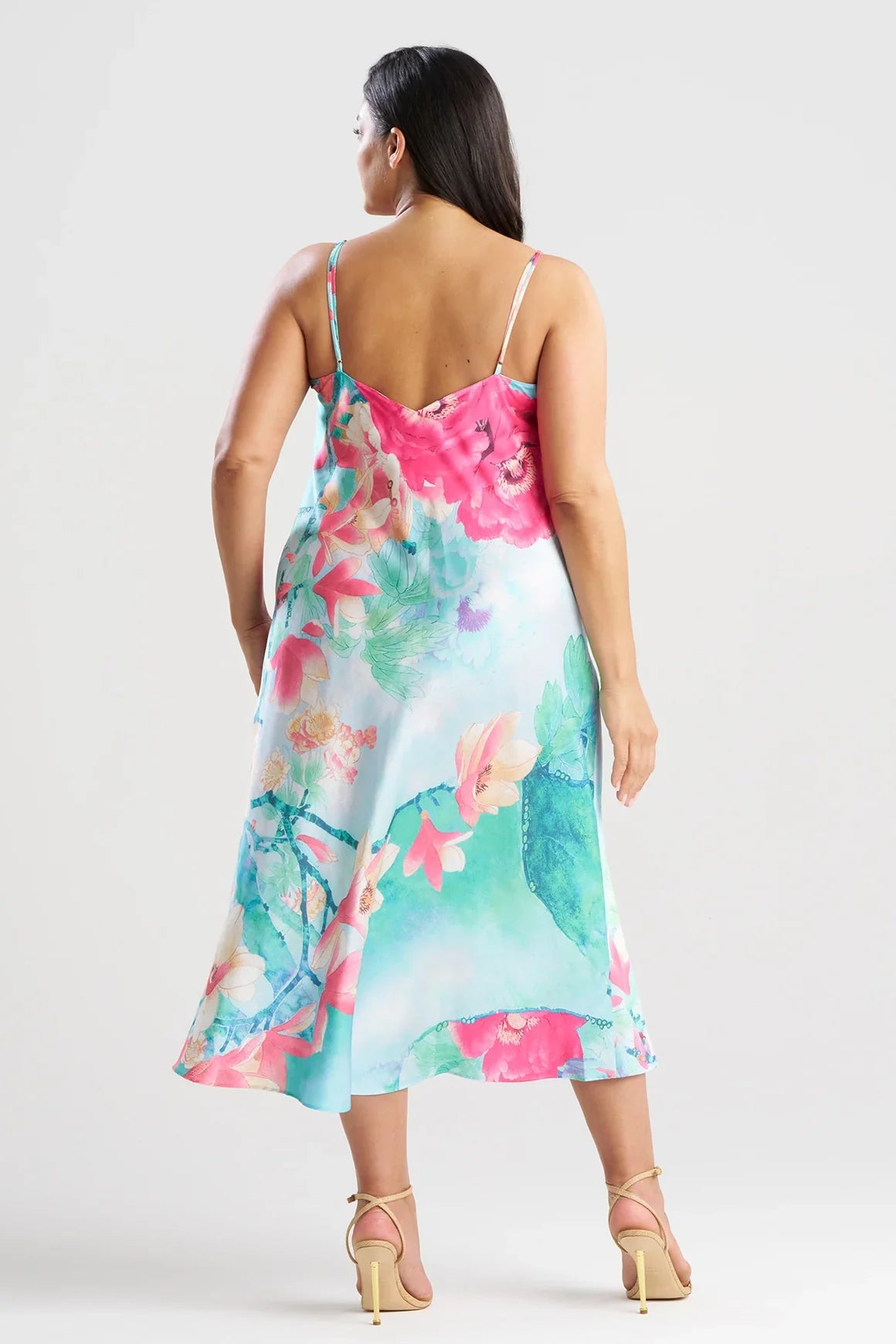 NATORI Floral Garden Slip Dress