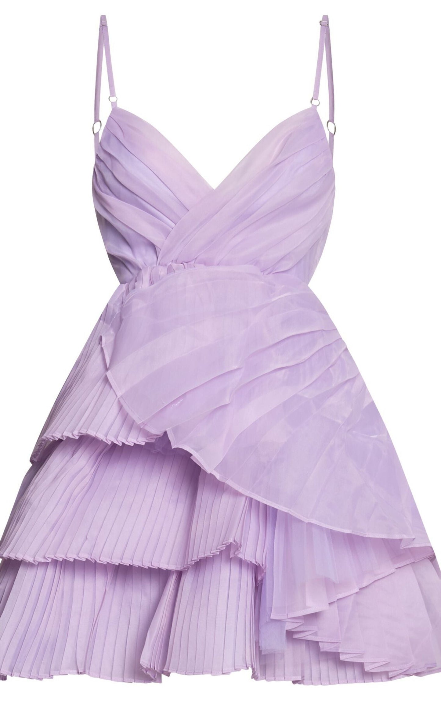 Showpo Amalie The Label - Mae Pleated Mini Dress in Lilac