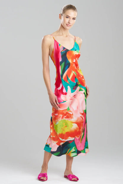 NATORI Garbo V-Neck Slip Dress