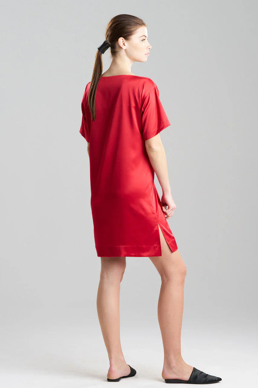 Natori Glamour Sleepshirt - Brocade Red