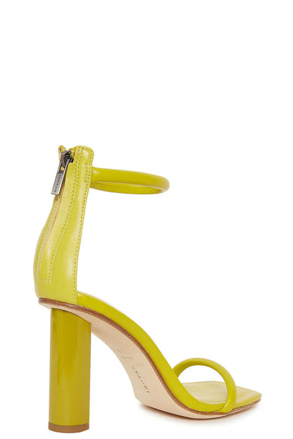 Natori Glow Nappa Leather Block Heel Sandal - Citron