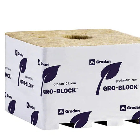 HTG Supply Grodan Rockwool / Stonewool 6″ x 6″ x 4″ Gro Block Single