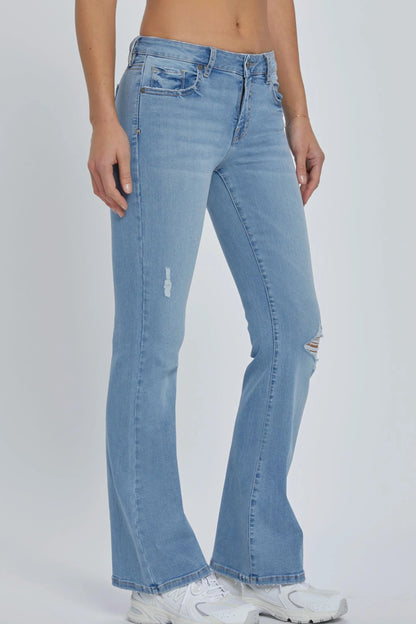 Ruby & Jenna Women's Mid Rise Flare