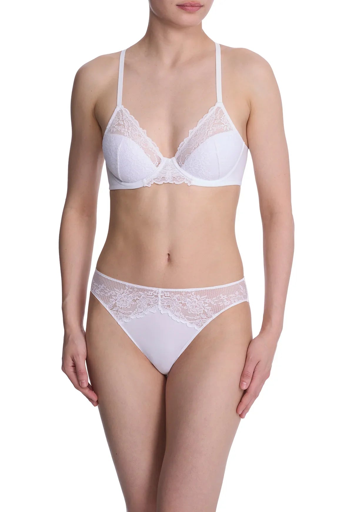 NATORI Heavenly Convertible Comfort Lace Contour Underwire Bra