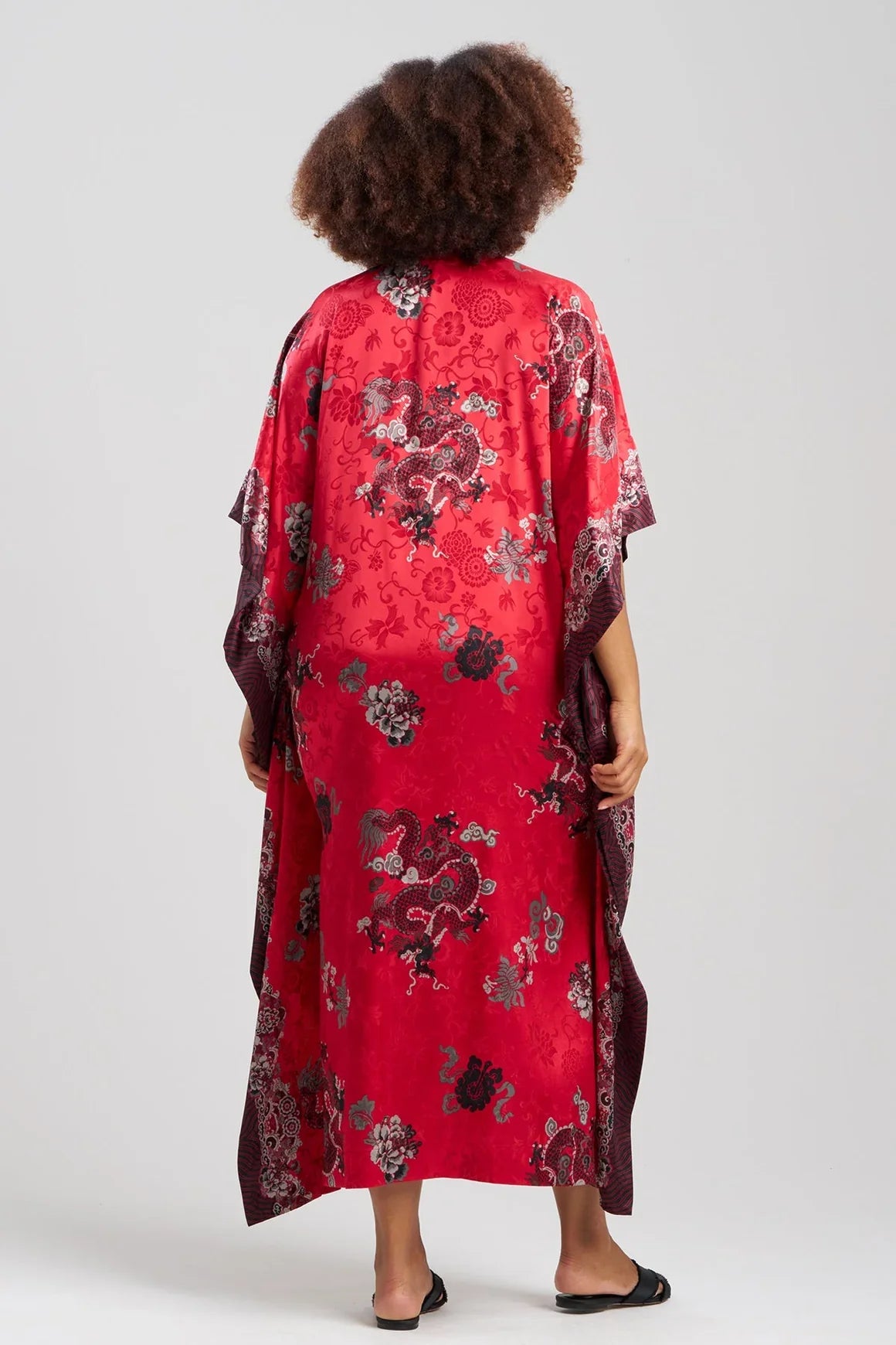 NATORI Imperial Dragon Jacquard Caftan