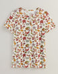 BLAIR Women's Tops Print Short Sleeve Pointelle Henley Top 2 (Misses) - x3