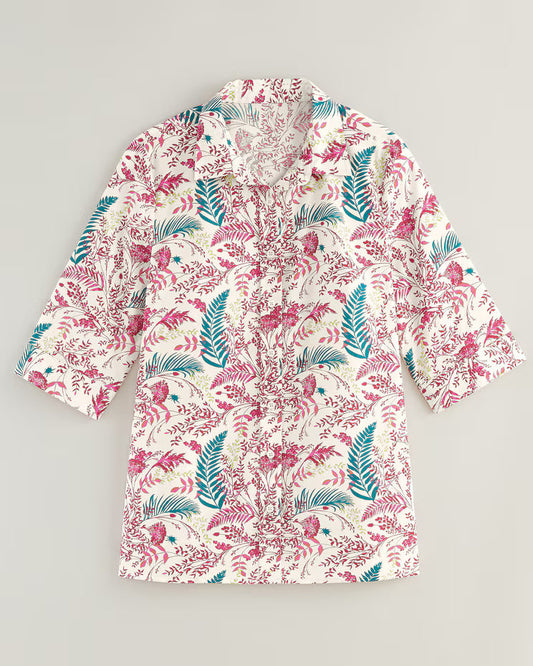 BLAIR Haband Women's Printed 3/4-Sleeve Poplin Wonder Blouse 2 (Misses) - x4