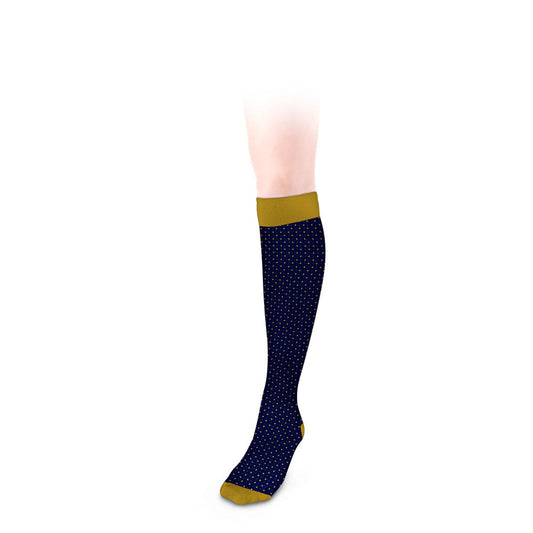 Apexfoot Jeba Knee-High Compression Socks Unisex - Polka Dot Pattern