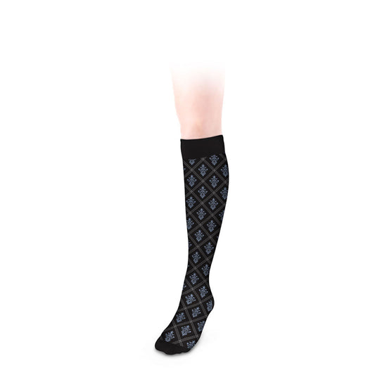 Apexfoot Jeba Knee-High Compression Socks Unisex - Royal Pattern