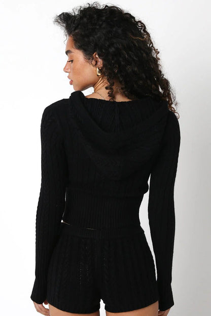 Ruby & Jenna Women's Sweater Hoodie Jacket