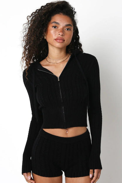 Ruby & Jenna Women's Sweater Hoodie Jacket