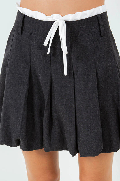 Ruby & Jenna Women's Balloon Mini Skirt