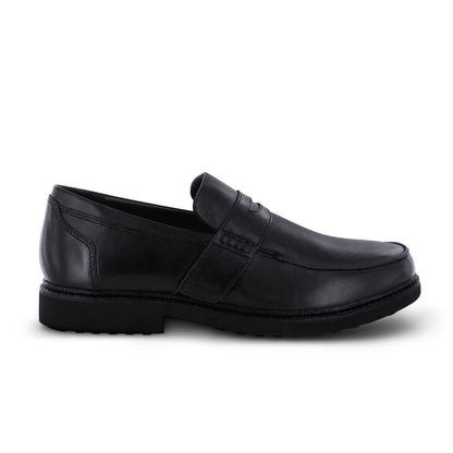 Apexfoot Men's Strap Loafer Lexington - Black - Wide (2E)