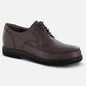 Apexfoot Men's Moc Toe Oxford Dress Shoe Lexington - Brown - X-Wide (4E)
