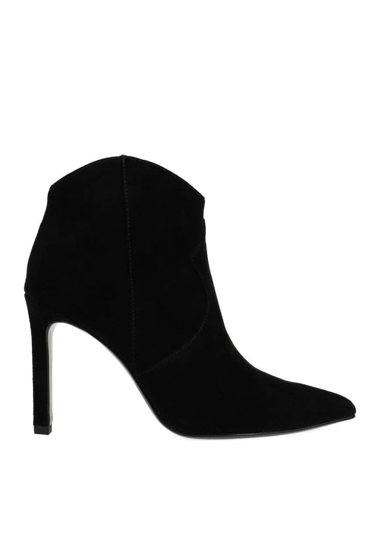 Natori Leiko Suede Heel Bootie - Black