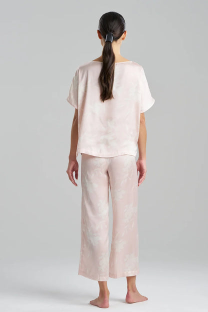 NATORI Lily Printed Satin Icon Short Sleeve PJ