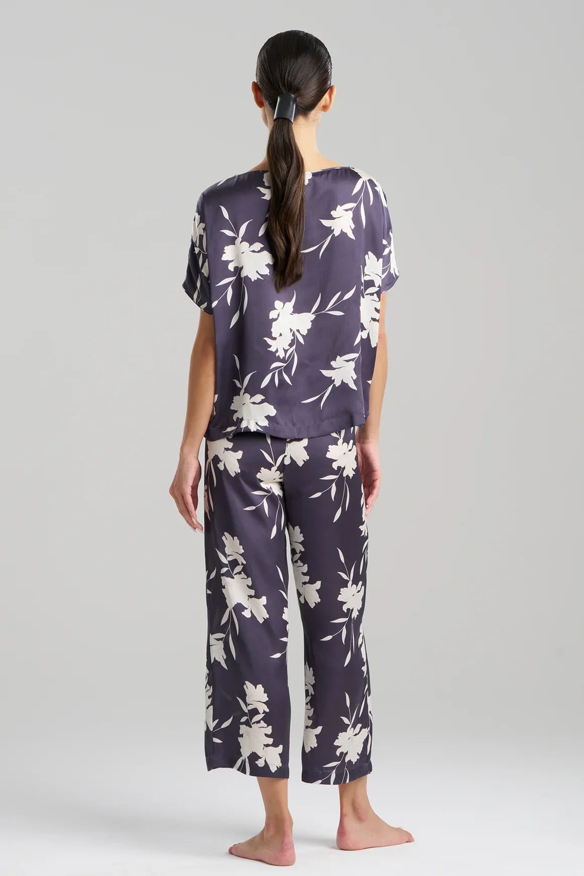 NATORI Lily Printed Satin Icon Short Sleeve PJ