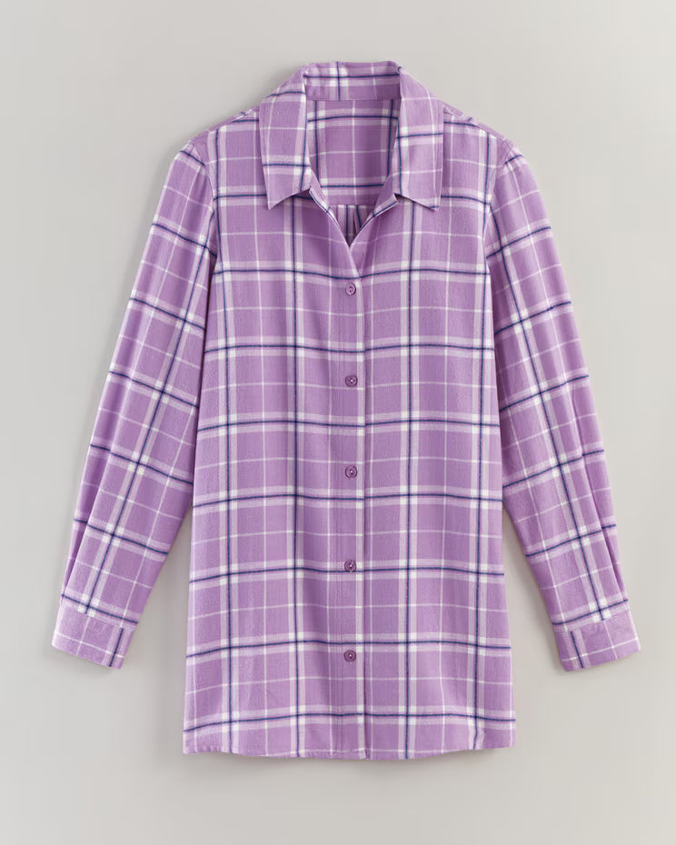 BLAIR Women's Tops Super-Soft Flannel Shirt 2 (Petite) - x6