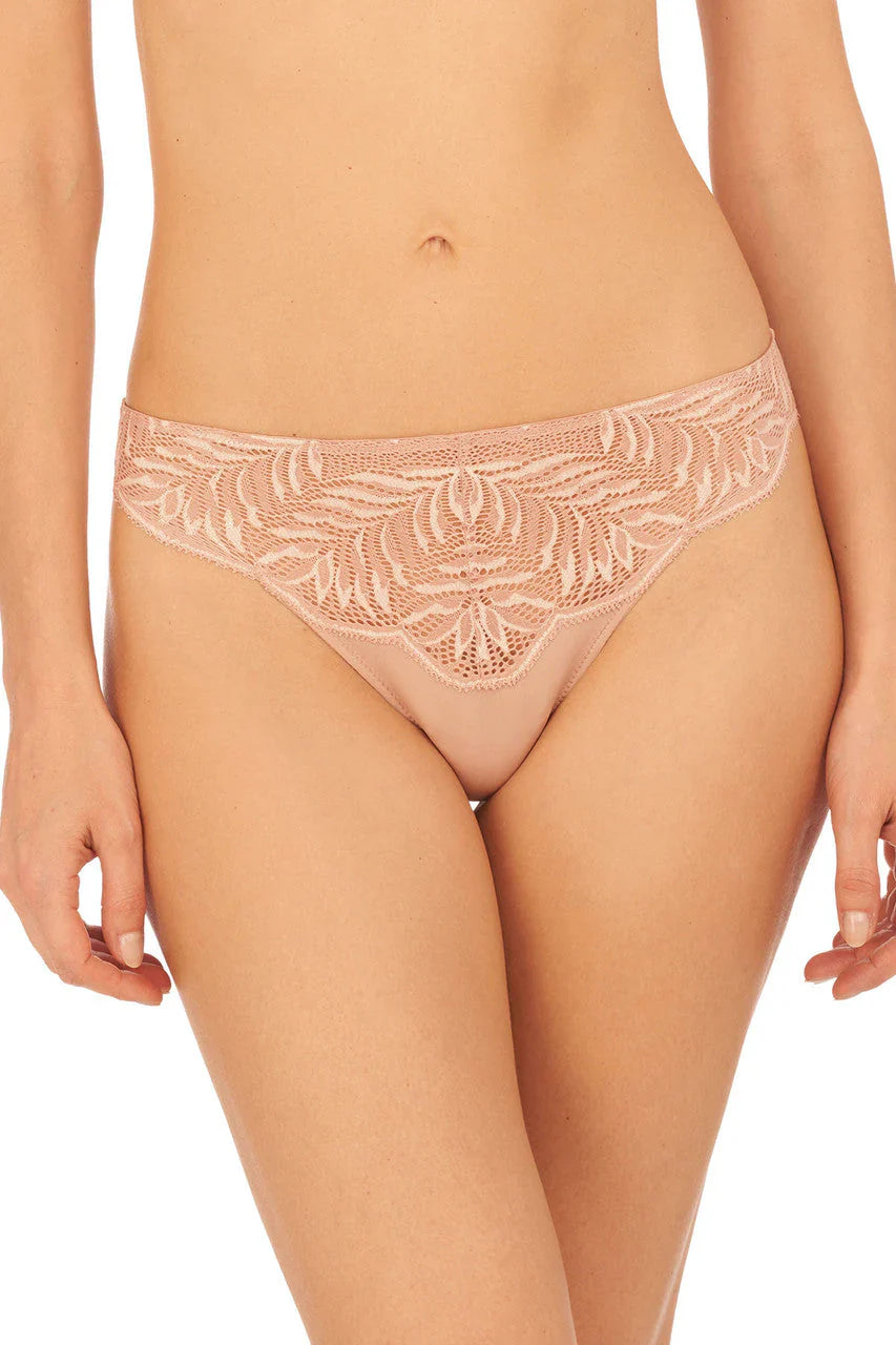Natori Lush Thong - Rose Beige/Warm White (x2)