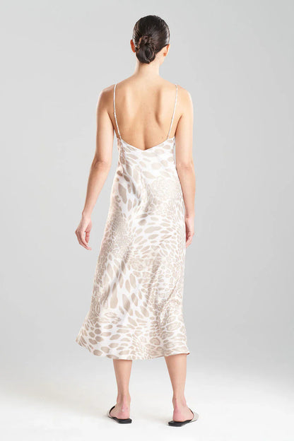 NATORI Luxe Leopard Slip Dress