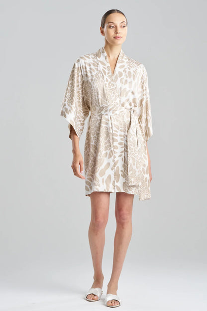 Natori Luxe Leopard Wrap - Sand Taupe