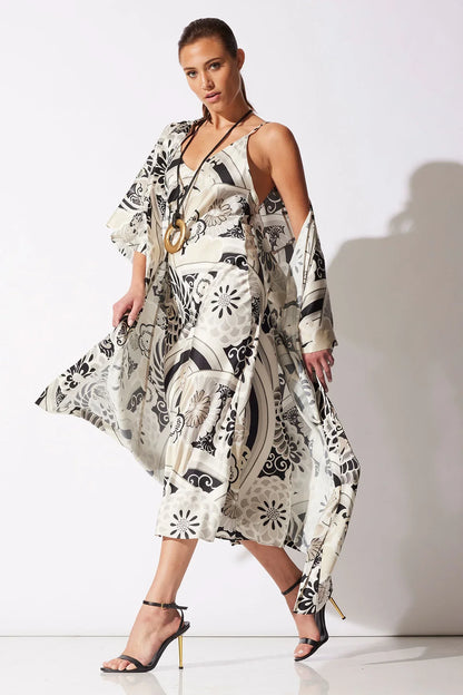 NATORI Medallion Slip Dress