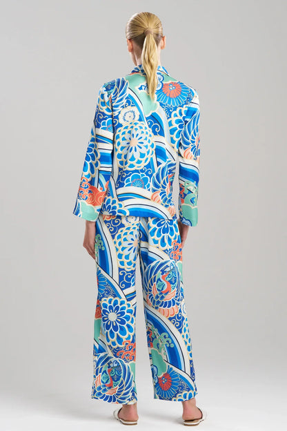 NATORI Medallion Notch Button Front PJ