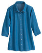 BLAIR Haband Women's 3/4-Sleeve Denim Blouse (Women Plus) - x4